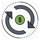 Dollar-Aufladung  Symbol