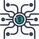 Dollar Network Financial Money Icon