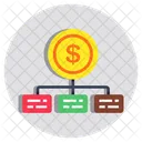 Dollar Network Dollar Connection Dollar Nodes Icon