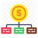 Dollar Network Dollar Connection Dollar Nodes Icon