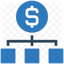 Dollar-Netzwerk  Symbol