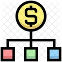 Dollar-Netzwerk  Symbol