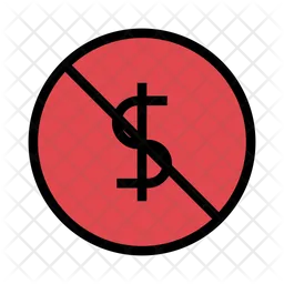 Dollar Not Allowed  Icon