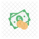 Dollar Note And Coin Dollar Budget Icon