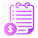 Dollar Report Money Icon