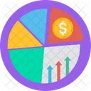 Dollar Pie chart  Icon