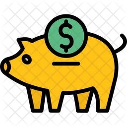 Dollar piggy  Icon