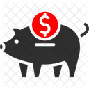Dollar piggy  Icon