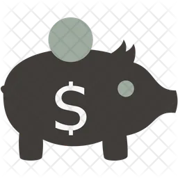 Dollar piggy bank  Icon