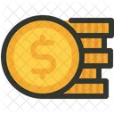 Coin Finance Stack Icon