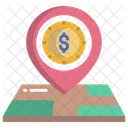 Dollar Pin  Icon
