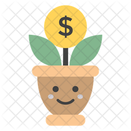 Dollar Plant Emoji Icon