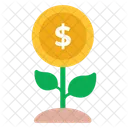 Dollar Plant Money Plant Money Investment Icon