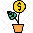 Dollar Plant Investment Money Plant Icon