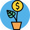 Dollar Plant Investment Money Plant Icon
