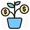 Dollar Plant Money Growth Financial Growth Icon