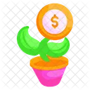 Dollar Plant Money Plant Money Growth Icon