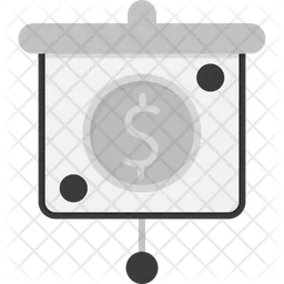 Dollar Presentation  Icon