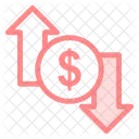 Dollar Rate Down Icon