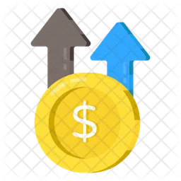 Dollar Rate Increase  Icon