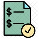 Dollar Report Financial Report Finance Report Icon
