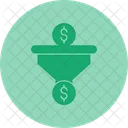 Dollar Sales Pipeline Revenue Generation Financial Goals Icon