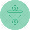 Dollar Sales Pipeline Revenue Generation Financial Goals Icon