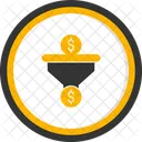 Dollar Sales Pipeline Revenue Generation Financial Goals Icon