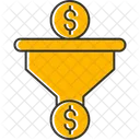 Dollar Sales Pipeline Revenue Generation Financial Goals Icon