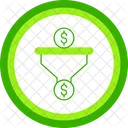 Dollar Sales Pipeline Revenue Generation Financial Goals Icon