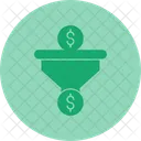 Dollar Sales Pipeline Revenue Generation Financial Goals Icon
