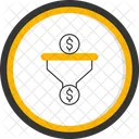 Dollar Sales Pipeline Revenue Generation Financial Goals Icon