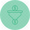 Dollar Sales Pipeline Revenue Generation Financial Goals Icon