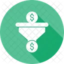 Dollar Sales Pipeline Revenue Generation Financial Goals Icon