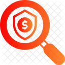 Dollar Search Find Money Security Shield Icon