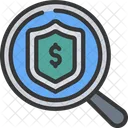 Dollar Search Find Money Security Fraud Icon