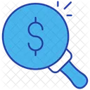 Dollar Search  Icon