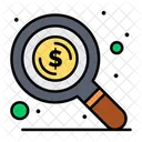 Dollar Search  Icon