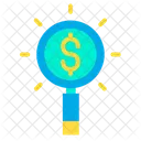 Dollar Search  Icon