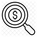 Dollar Search  Icon