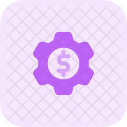 Dollar Setting  Icon