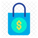 Dollar Shopping  Bag  Icon