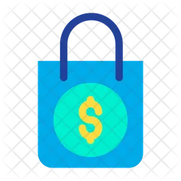 Dollar Shopping  Bag  Icon
