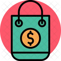 Dollar Shopping Bag  Icon