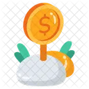 Dollar Sign Earning Income Icon