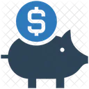 Dollar-Sparschwein  Symbol