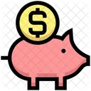 Dollar-Sparschwein  Symbol