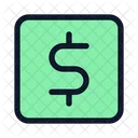 Co Dollar Square Icon