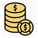 Dollar Stack Money Finance Icon