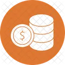 Dollar Stack Banking Cash Icon